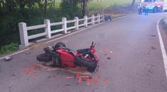 Na Strakonicku havaroval motorkář. Mrtvého muže našli svědci u potoka