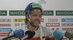 Pastrňák: Ve třetí třetině jsme hráli házenou. Jsem pyšný na týmový výkon
