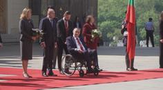 Zeman přivítal na Hradě prezidenta Bulharska Radeva. Ten se setká i s Fialou