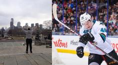 Hertl už se vrátil k týmu! Ve Philadelphii si zahrál na Rockyho