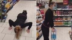 Martina se toho nebojí! Místo fitka cvičí v supermarketu! VIDEO
