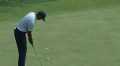 Tiger Woods se na turnaji propadl, golfisty trápí těžké podmínky