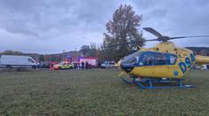 Na Prachaticku se čelně srazila dvě auta. Pět zraněných včetně dětí