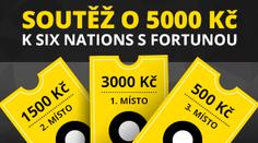 SOUTĚŽ: Kdo vyhrál díky Six Nations 5000 korun s Fortunou?