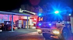 Plameny zničily kotelnu na jihu Čech, propadla se střecha, škoda je milionová