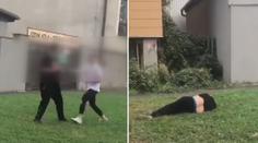 Brutální bitka školáků v Kolíně, napadený křičel bolestí! VIDEO