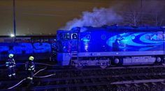 V Olomouci vzplála nákladní lokomotiva, táhla vagony plné benzinu