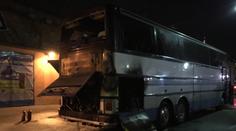 Drama na pražské Florenci: Zájezdový autobus začal hořet!