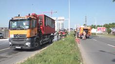 Požár kontejneru s elektroodpadem. Vzplály v něm použité baterie