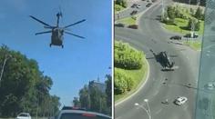 Americký vojenský vrtulník Black Hawk nouzově přistál v Bukurešti