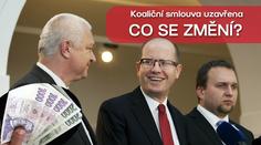 PŘEHLED: Co nám přinese nová koalice? Co nám ZLEVNÍ a kdo zaplatí víc?