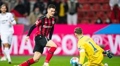 Schick opět exceloval, dva góly na výhru Leverkusenu nestačily