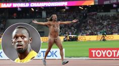 Boltův večer okořenil i naháč! Co chtěl vzkázat celému světu? FOTO