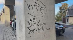 Mladík nakreslil na mostu metrový nápis s podivným obsahem. Hrozí mu rok vězení