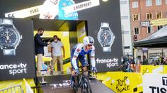 Úvodní časovku Tour de France vyhrál Lampaert. Pogačar dojel třetí