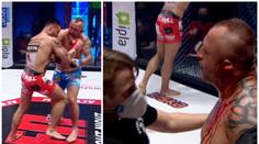 VIDEO jen pro otrlé! Nechybělo málo a MMA zápasník přišel o ucho