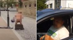 Nahý muž předvedl na ulici show, pak řídil opilý. Hrozí mu stíhání