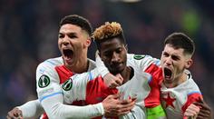 Slavia po dominantním výkonu porazila Linec, dvakrát se trefil Yira Sor
