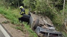 Auto s dětmi skončilo na střeše. Při zásahu záchranáře napadly rozzuřené vosy