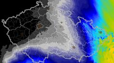 Počasí výrazně rozdělí Česko. Na západě se mapa zbarvila dočerna