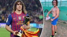 Zkrvavený Puyol vyděsil fanoušky! Proskočil sklem kvůli prkotině