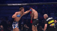 Český zápasník v KSW zdemoloval soupeře. Humburger prohrál na body