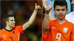 Mladý van Persie se potatil: Podoba i dovednosti s míčem VIDEO