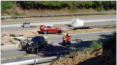 Auto po nehodě srazilo na dálnici D1 dělníka, na místě zemřel