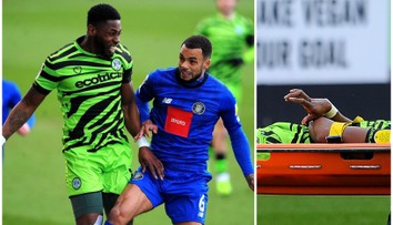 Jen pro silné povahy! Fotbalista si nechutným způsobem zlomil ruku