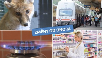 Změny od února: Dražší plyn, jiné jízdenky ČD i otevření nových pošt