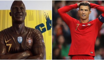 Velikonoční inspirace. Ronaldo má vlastní čokoládovou sochu