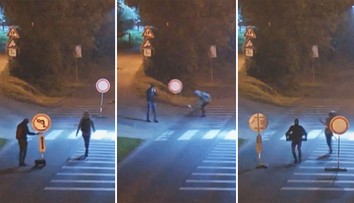 Trojice vandalů chtěla vypustit rybník a zastavila dopravu! VIDEO