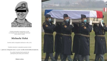Rodina dá sbohem vojákyni Míše. Sestra poslala vzkaz plný bolesti