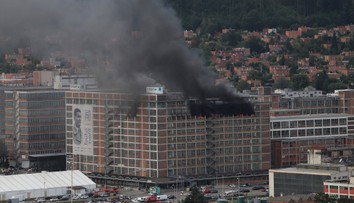 Ve Zlíně hoří bývalý baťovský areál. Hasiči vyhlásili třetí stupeň poplachu