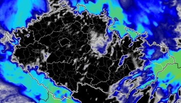 Počasí Čechy nepotěší. Meteorologická mapa se zbarvila dočerna