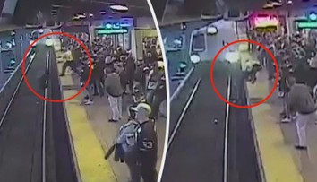 Hrdina zachránil muže před vlakem! Od nárazu ho dělila vteřina. VIDEO