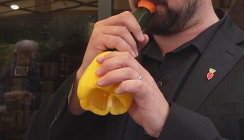 Netradiční koncert v Anglii: Orchestr zahrál na nástroje ze zeleniny