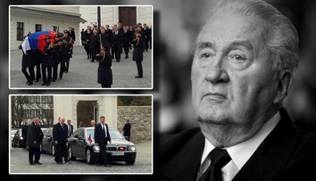 Pohřeb prezidenta Kováče: Zeman s Klausem dorazili pozdě!