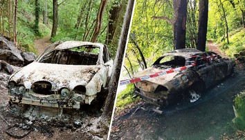 Ukradené luxusní auto zapálil. Za peníze v něm si koupil na benzínce svačinu, říká policie