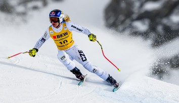 Ledecká se dostává do formy, vyhrála trénink v Crans Montaně