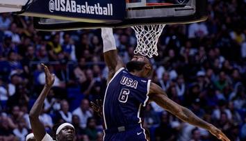 LeBron James odvrátil velkou blamáž. USA málem prohrály s trpaslíkem