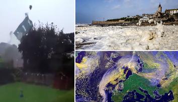 V Británii létají střechy! Ophelia už má tři oběti a míří nad pevninu