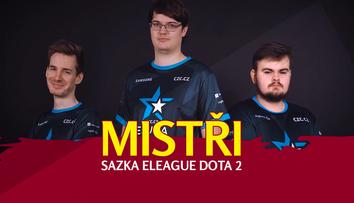 Mistrem Sazka eLEAGUE je eSuba. Ve finále Doty 2 porazila Hippomaniacs
