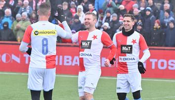 Silvestrovské derby ovládli slávisté, dvěma góly se blýskl debutant Necid