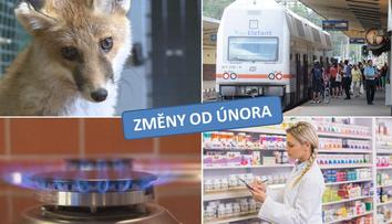 Změny od února: Dražší plyn, jiné jízdenky ČD i otevření nových pošt