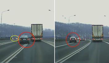 VIDEO: Smrtící manévr! Řidička málem smetla dvě auta