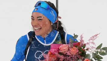 Rozlučka Wiererové s olympiádou. Fanoušci zachytili, jak řádí na divoké party