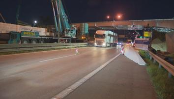 V noci bude uzavřena část Pražského okruhu. Důvodem je stavba mostu