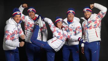 Z bobistů se stala žehlička. Hravé piktogramy zdobí olympijskou kolekci