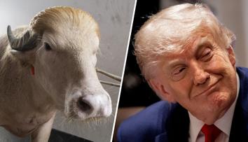Buvol vypadá jako Donald Trump. Stal se hvězdou, místo porážky míří do zoo